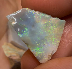 60.6cts - 6x Lightning Ridge Crystal and Black Opal Rough Rubs - Opal Whisperers