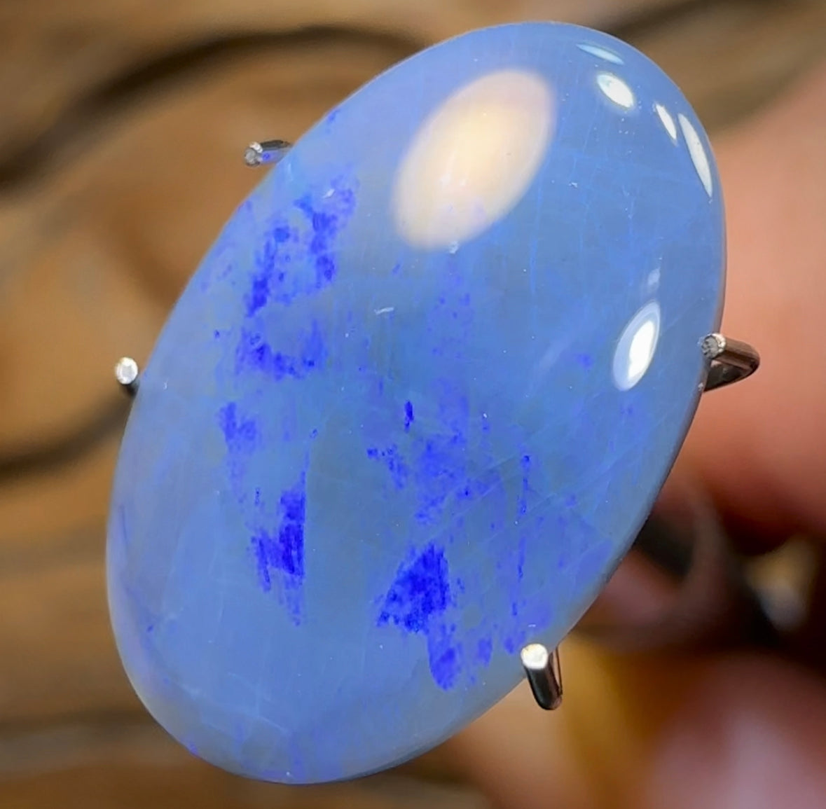 4.65cts - Lightning Ridge Semi Black Opal - Opal Whisperers