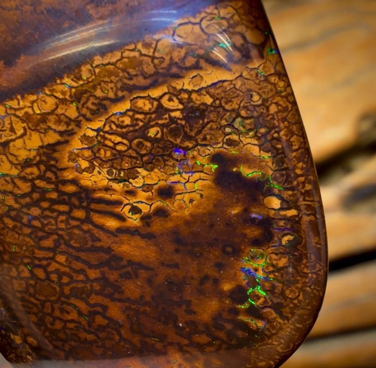 Half Price Card ! 79.8cts - Tribal Australian Boulder Opal from Yowah