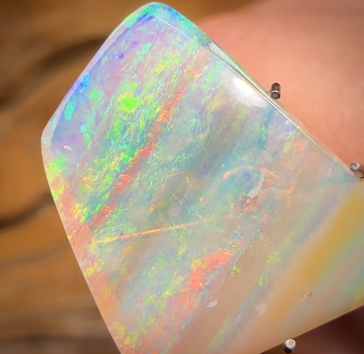 5cts - GEM Queensland Boulder Seam Opal. Pure Crystal Opal Andreou Heritage Collection