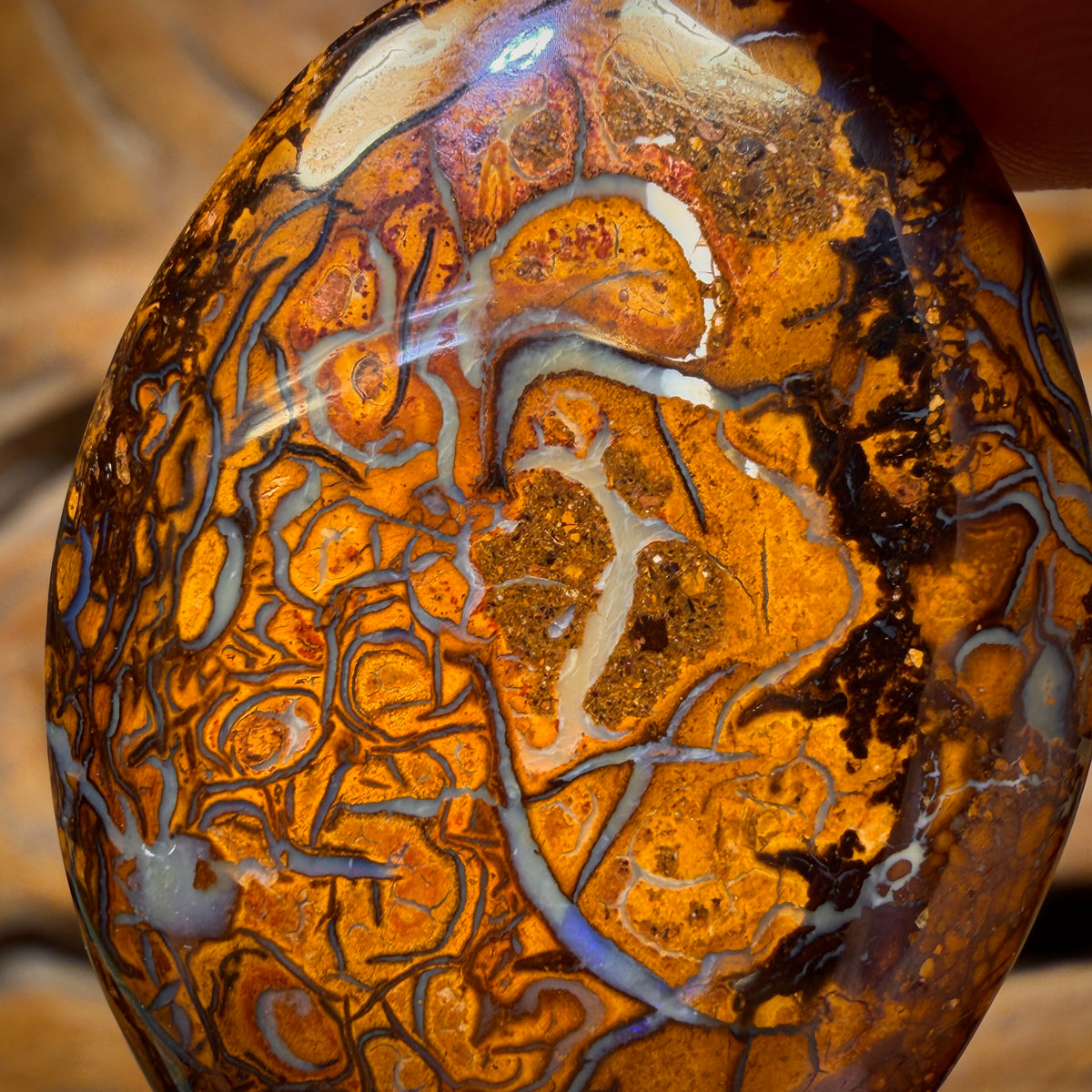 47.2cts - Tribal Yowah Nut Opal. Double Sided