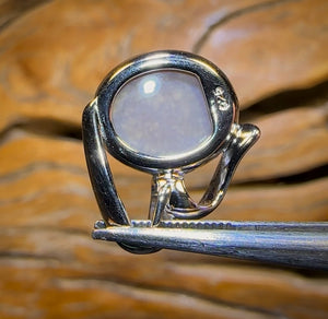 Sterling Silver - Solid South Australian Dark Opal Pendant