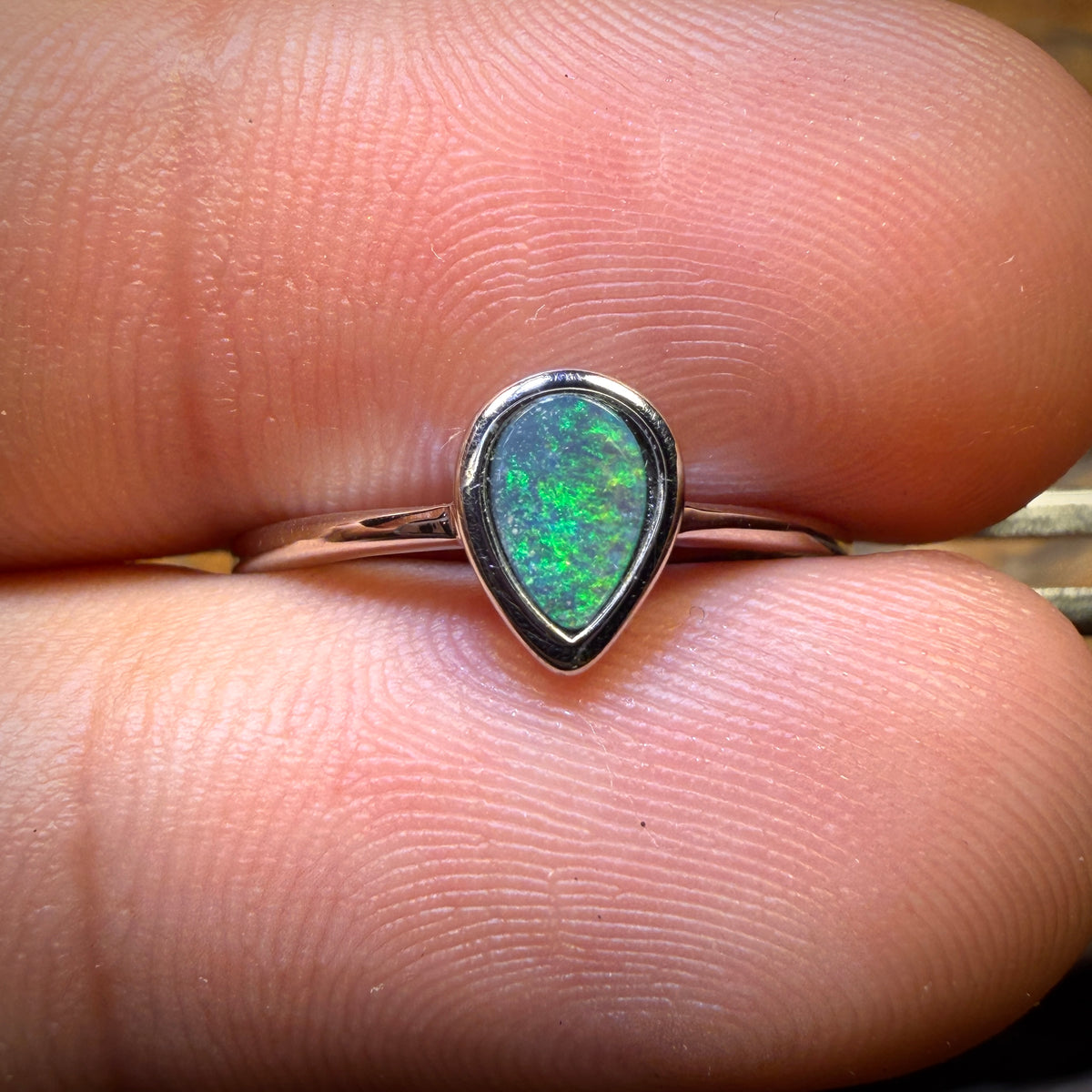 Sterling Silver - Queensland Boulder Opal Doublet Ring