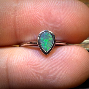Sterling Silver - Queensland Boulder Opal Doublet Ring