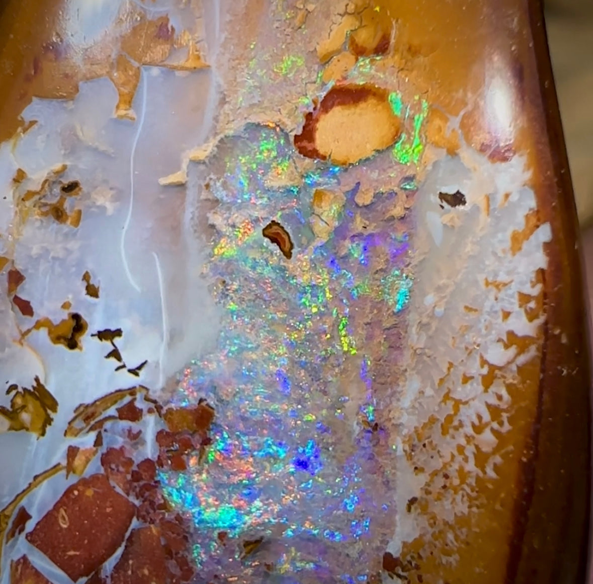 80.4cts - “Nessie” Yowah Nut Kernel Opal Picture Stone, Australian Opal - Opal Whisperers