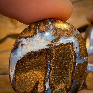 97.1cts - Big Queensland Boulder Seam Opal Pair from Winton BARGAIN