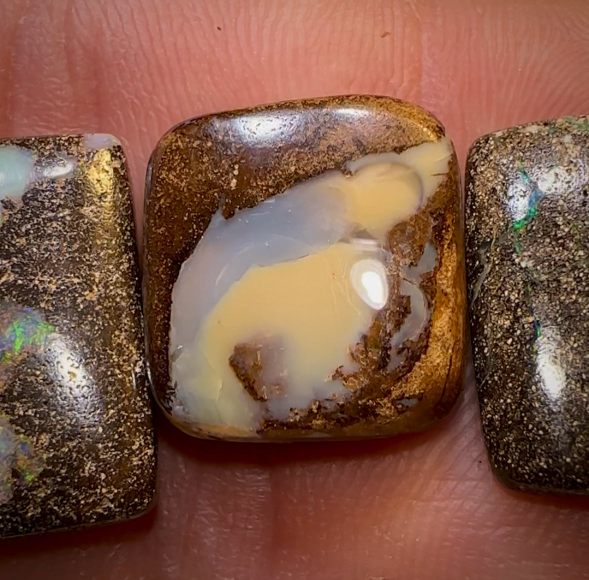 Auction Fall-Through = Your Gain! 🔥 Now More Than 50% Off RRP 🚨 33.9cts - 3x Loose Queensland Boulder Opals. Wholesale Parcel