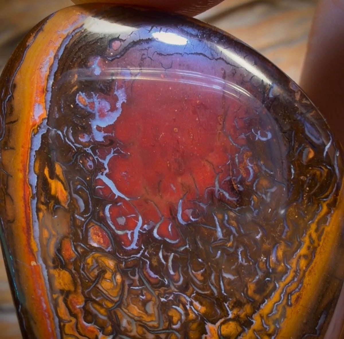 114.1cts - Tribal Yowah Nut Opal. Australian Opal