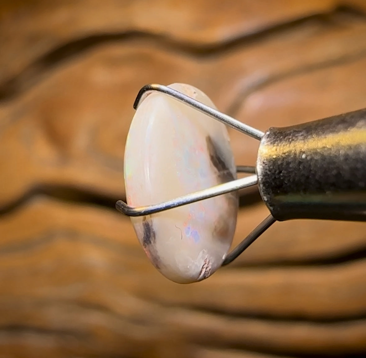 2,2 carats - Opale blanche rare d'Australie du Sud de Mintabie