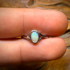 Sterling Silver - South Australian Crystal Opal Ring Bargain