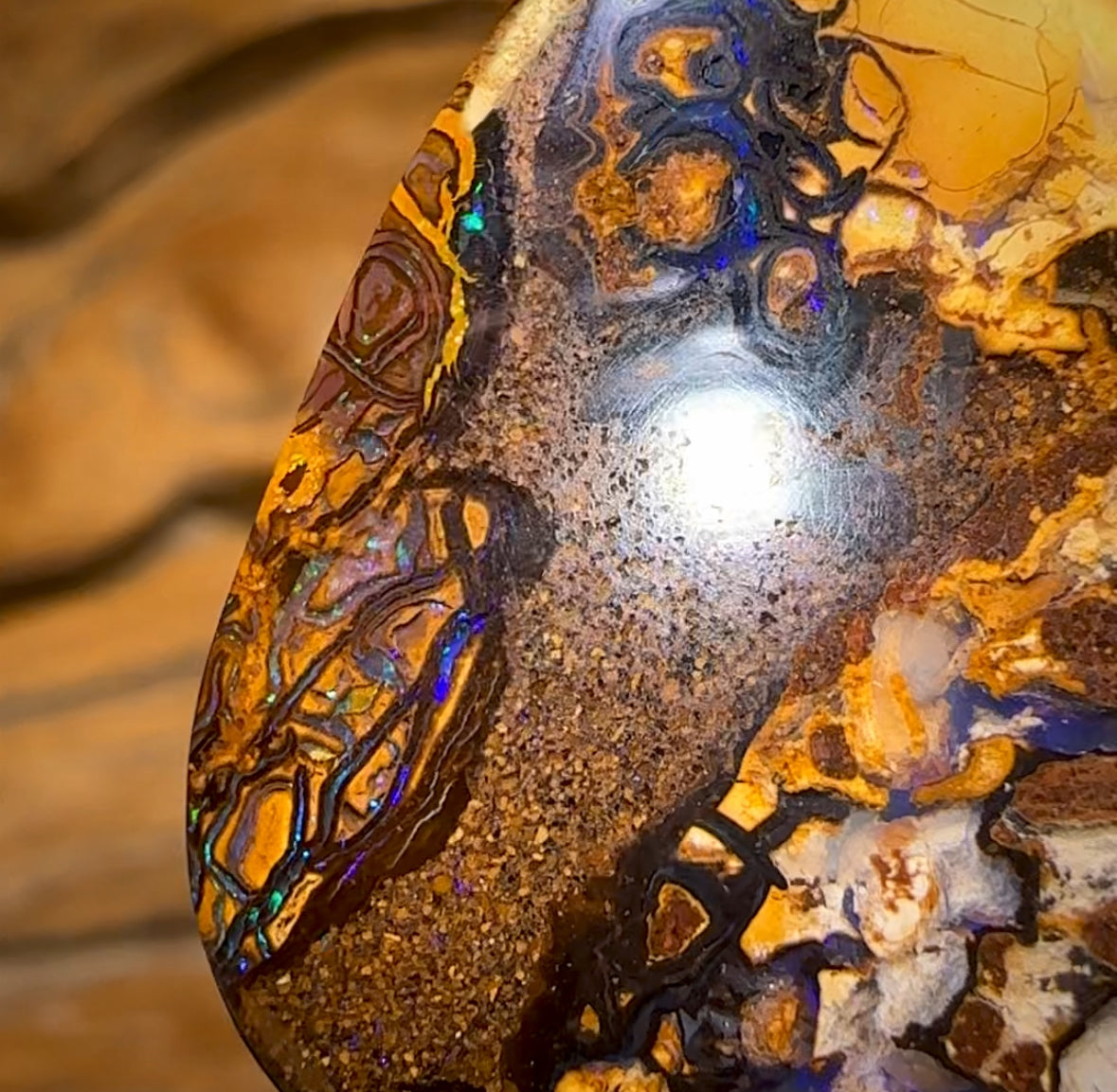 28.3cts - Tribal Australian Boulder ConglomerateOpal from Yowah BARGAIN