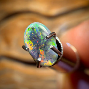 🔨 AUCTION 🔨 0.25cts - Lightning Ridge Semi Black Opal
