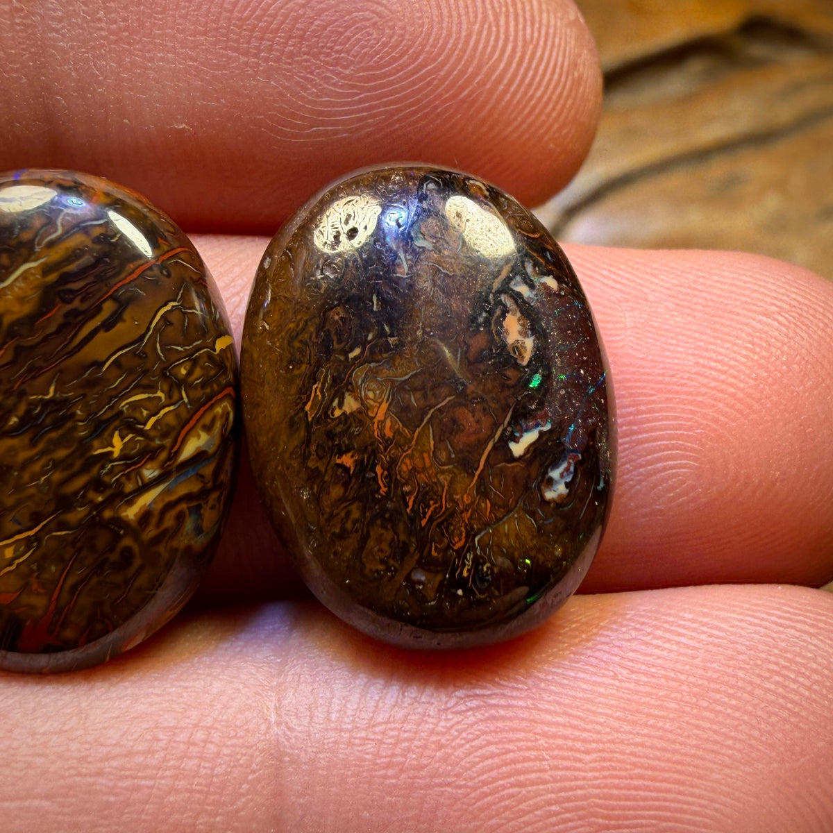 53.5cts - 3x Australian Tribal Boulder Opal’s. Wholesale Parcel