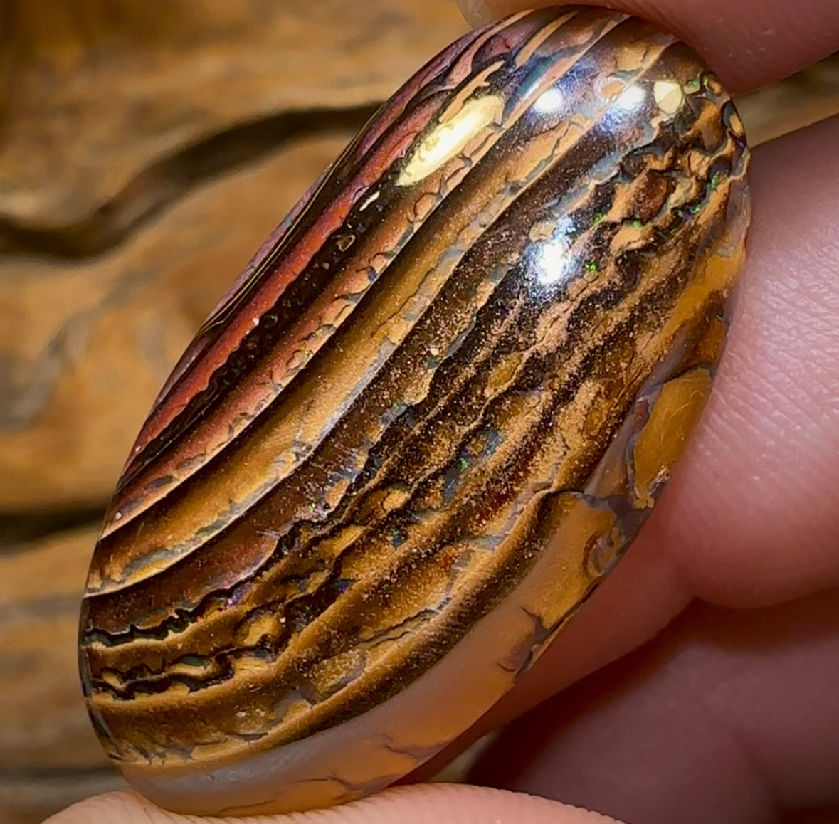 47.6cts - Yowah Nut Tribal Opal. Australian Opal - Opal Whisperers