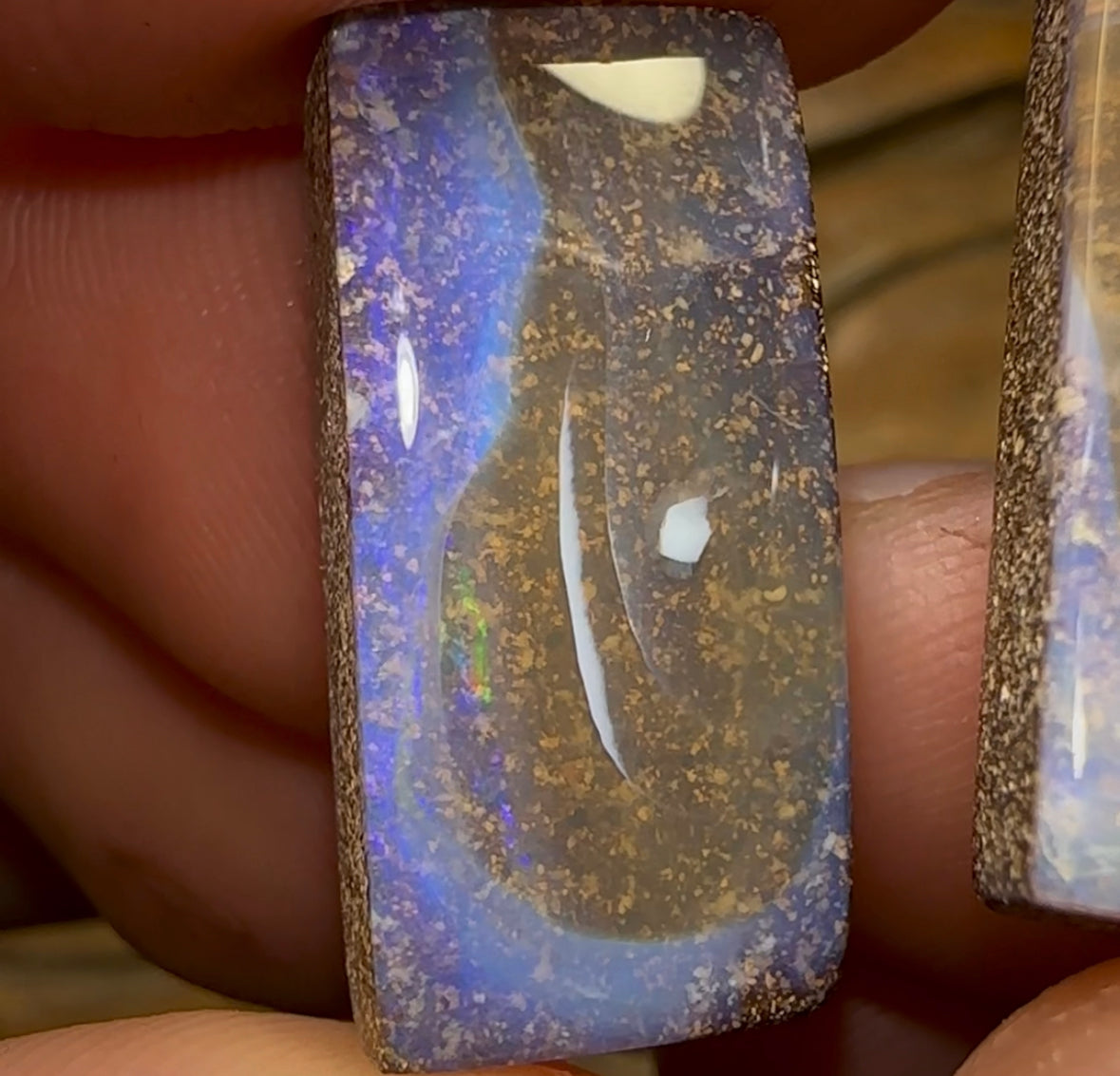 34.9cts - Solid Queensland Boulder Opal Pair - Opal Whisperers
