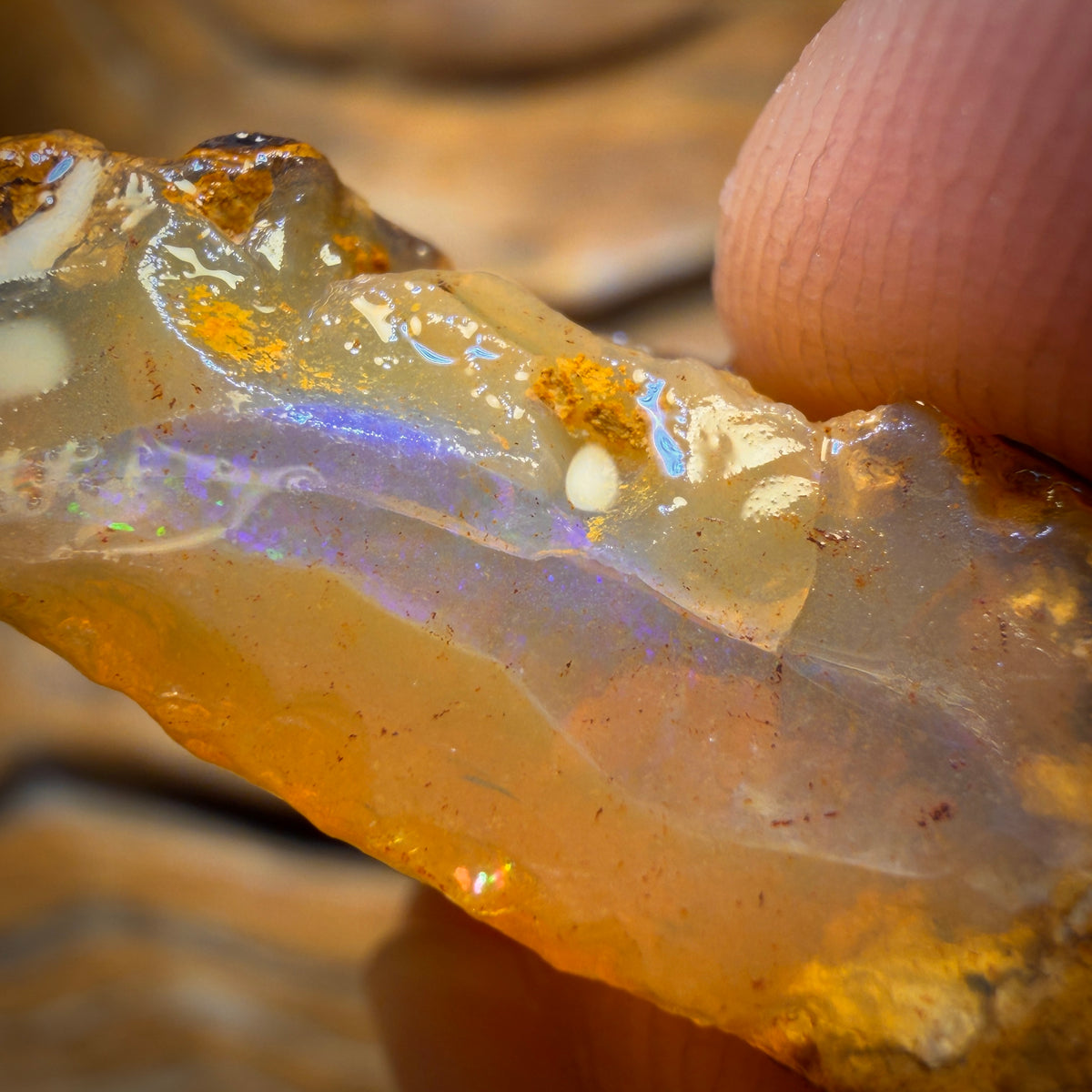 50.8cts - Yowah Nut Crystal Centre Opal Rough Piece
