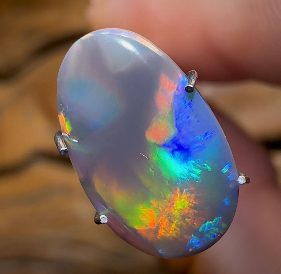 1.35cts - WOW WONT LAST “Twister” GEM Dark Opal from Lightning Ridge. Metallic Colour - Opal Whisperers