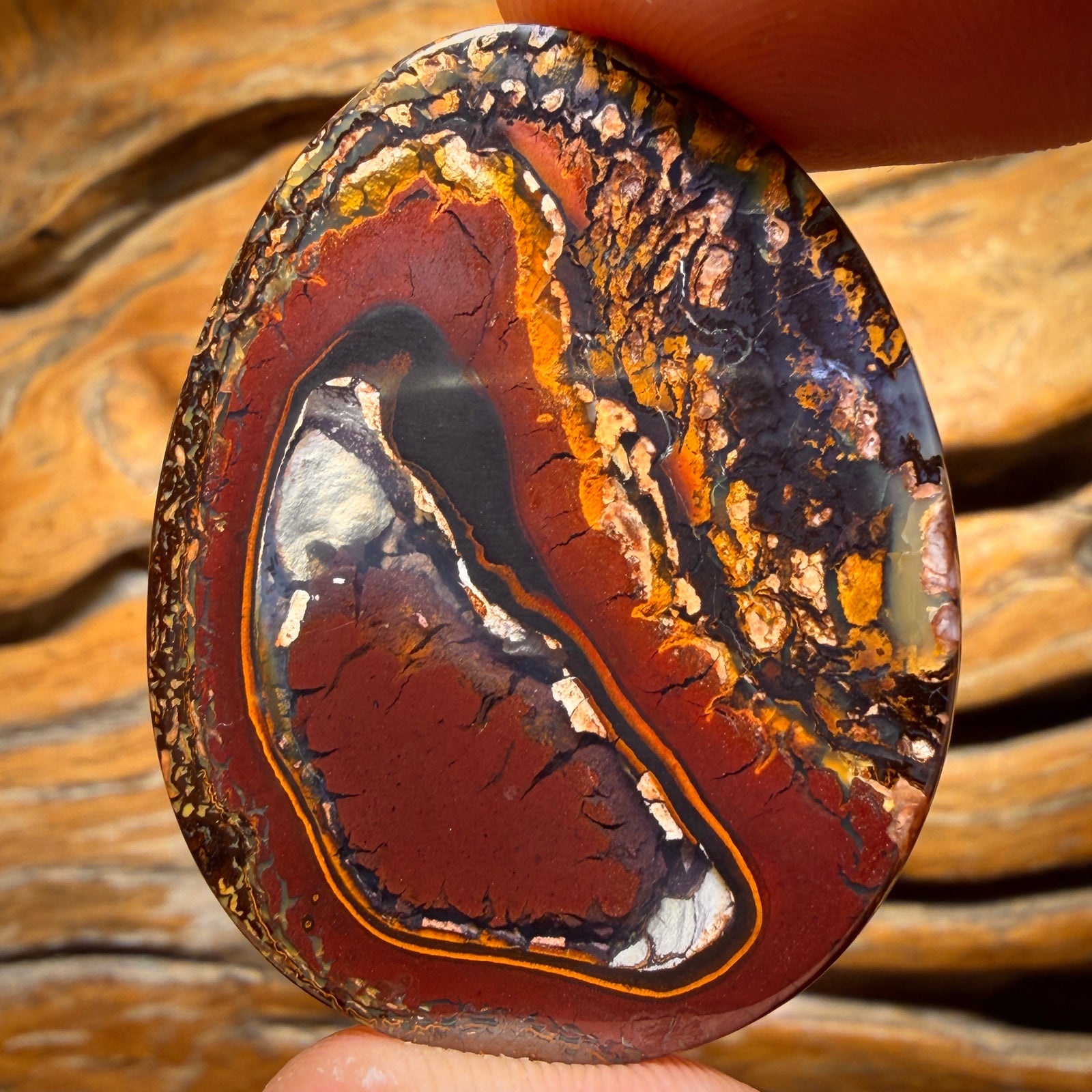 97.1cts - Yowah Nut Crystal Centre Opal. Australian Boulder Opal