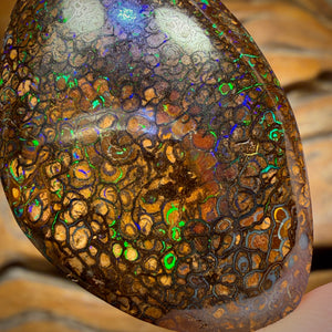 63,2 ct – Yowah Nut Tribal. Australischer Boulder-Opal