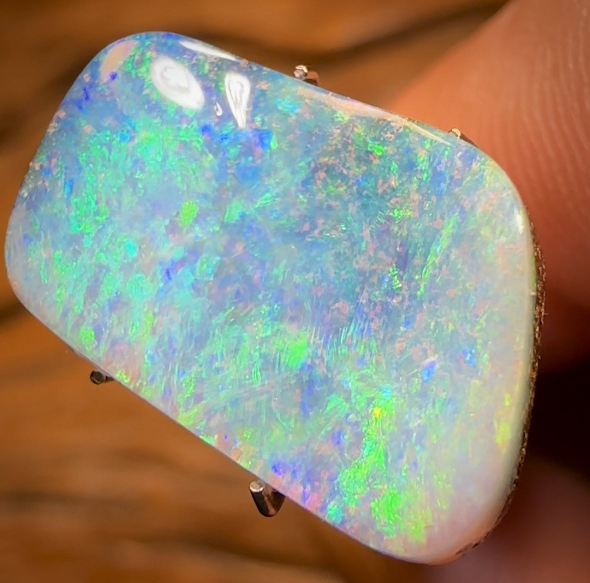 6.3cts - Solid GEM Queensland Boulder Seam Opal BANGER