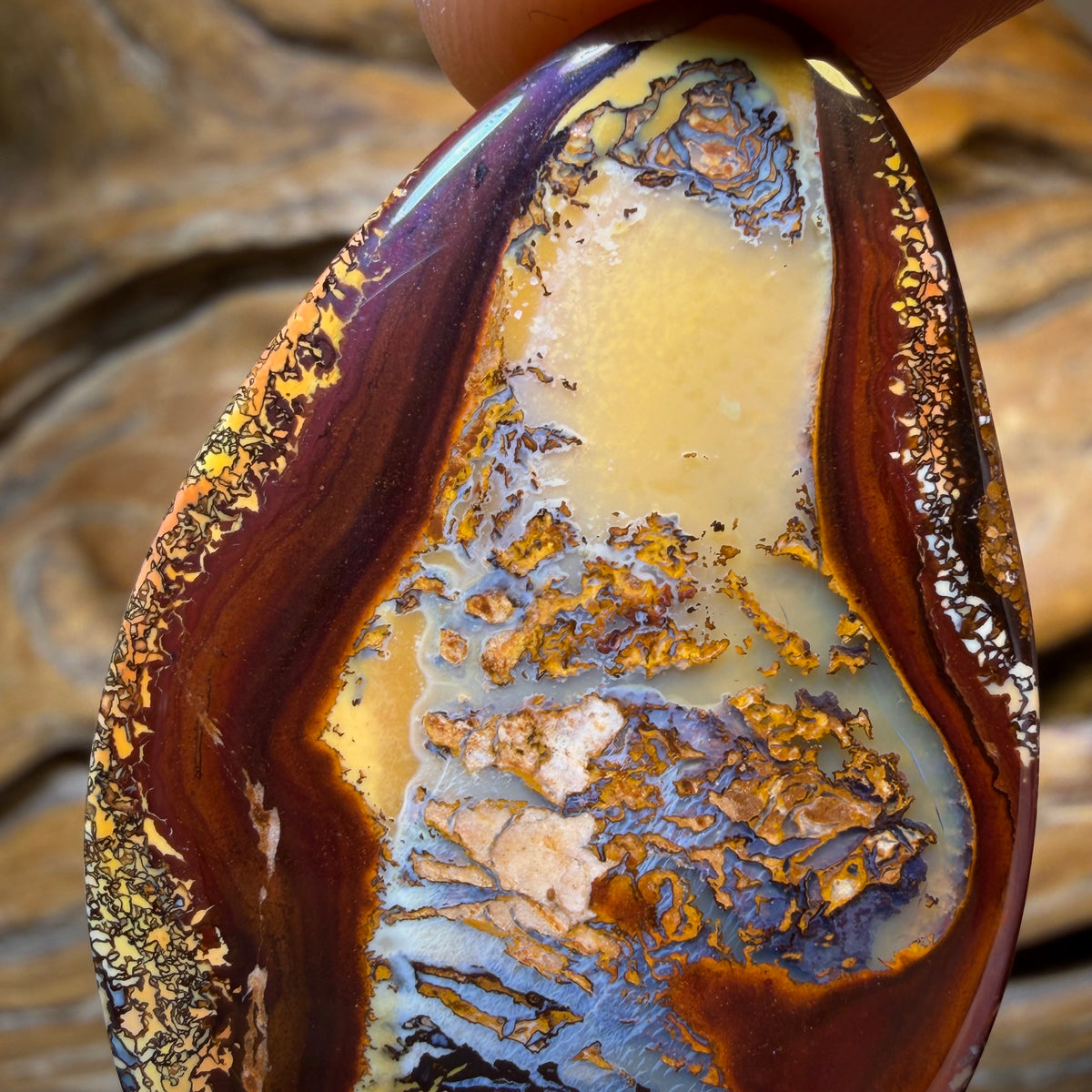 TGIF 71.6cts - Yowah Nut Partial Crystal Centre Opal. Australian Opal