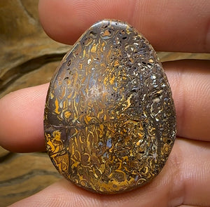 104cts - Yowah Nut Opal. Tribal Pattern. Half Price Bargain