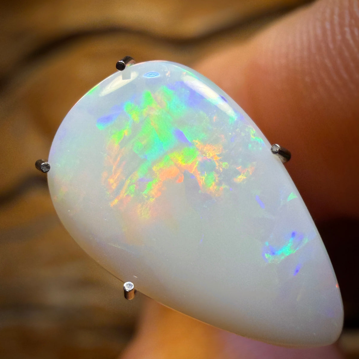 Half Price Card! 2.8cts - South Australian White Opal from Coober Pedy