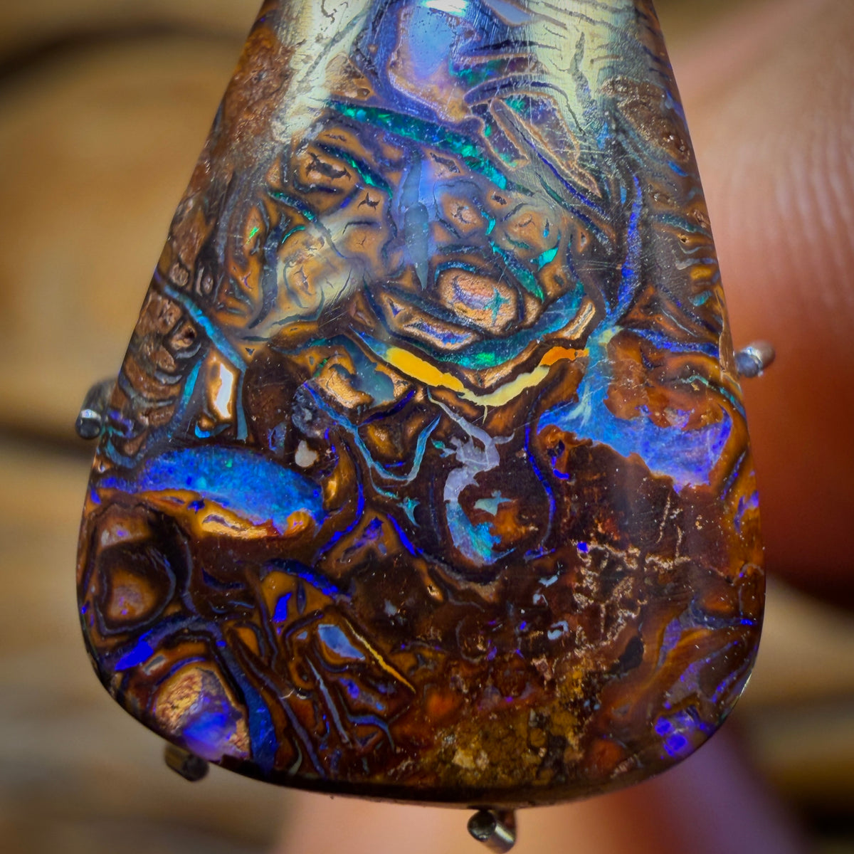 6,9 carats - Opale tribale Yowah Nut. Opale boulder australienne