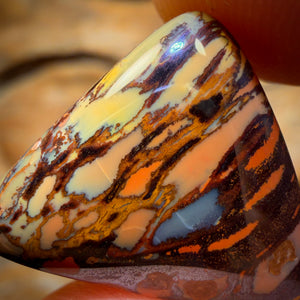 17.9cts -UNIQUE!  “Peak Tribal”Australian Boulder Opal from Yowah