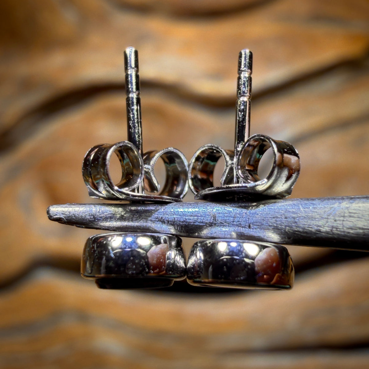 Bargain Card! Sterling Silver - Australian Boulder Opal Doublet Stud Earrings