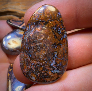 🔒 160.3cts - 5x Australian Tribal Boulder Opal’s. Wholesale Dealers Parcel