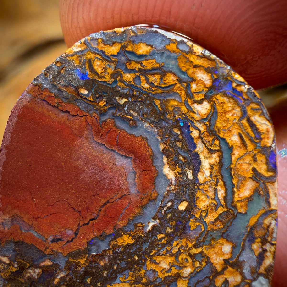 Bargain Card! 29.4cts - Tribal Yowah Nut Opal Rub. Australian Opal