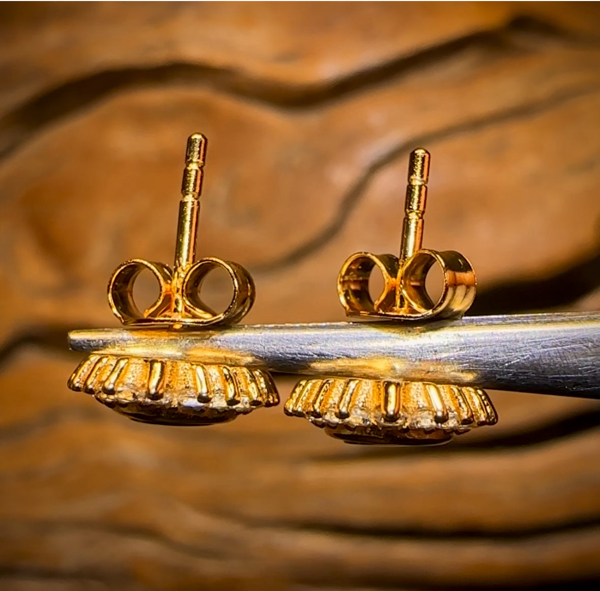 Sterling Silver - Australian Boulder Opal Doublet Stud Earrings