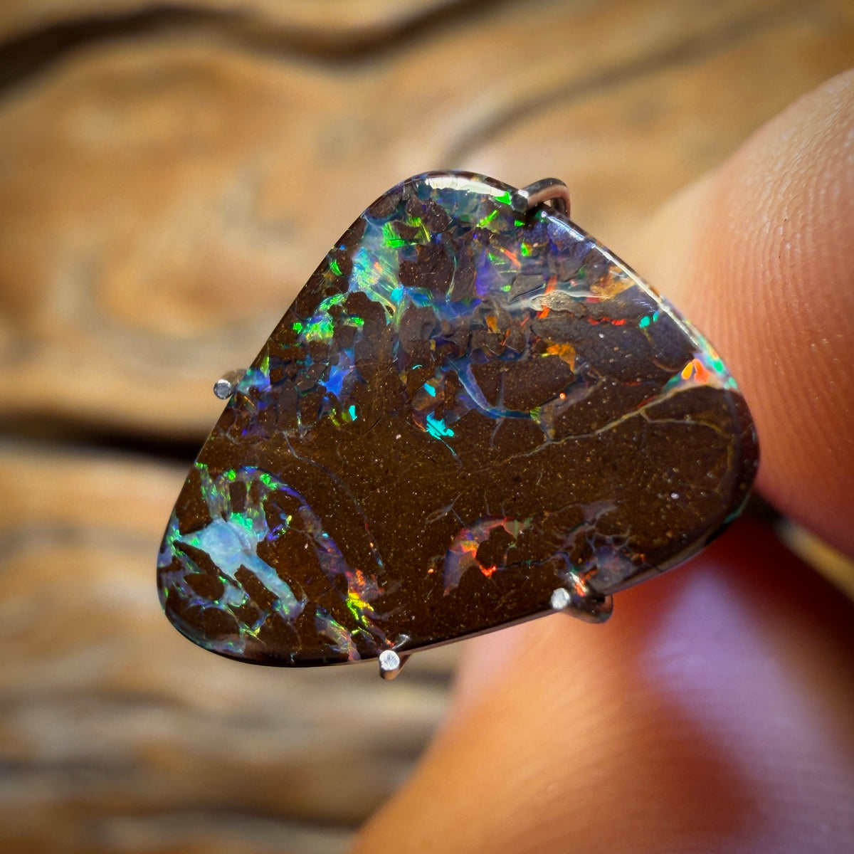 2.6cts - Bubble Band Opal from Winton Red Multi Colour