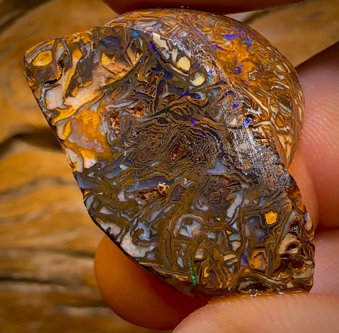 Art of Opal Card! 84.7cts - Crazy Tribal Yowah Nut Opal Rough Piece. Australian Opal