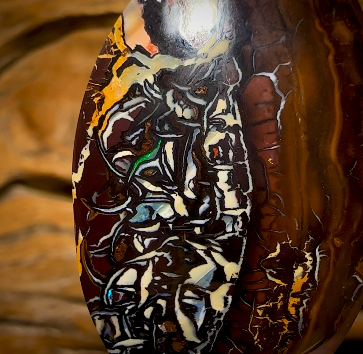 Auction Fall-Through = Your Gain! 🔥 Now More Than 50% Off RRP 🚨  62.2cts - Wow Tribal Queensland Boulder Opal. Tribal Matrix Double Sided