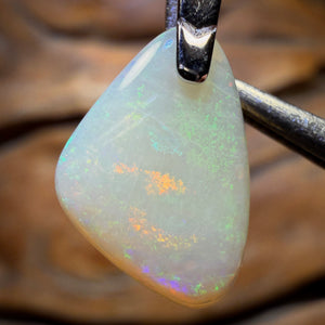 Bargain Card Solid! Sterling Silver - South Australian Solid Crystal Opal Pendant