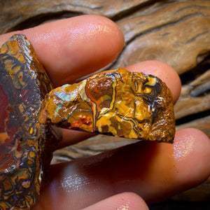 Art Card Bargain! 336cts - Art of Opal Style 3x Yowah Nut Tribal Opal Rough Parcel. Australian Boulder Opal