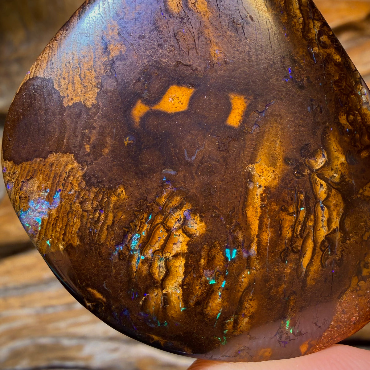 TGIF 161.3cts - Tribal Queensland Boulder Opal. Australian Opal $1/ct
