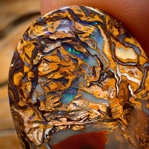 25.1cts - Eye Pair 2/2 Tribal Queensland Boulder Opal from Yowah