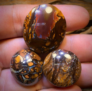 130.8cts - 3x Australian Tribal Boulder Opal’s. Wholesale Dealers Parcel