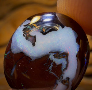 13.7cts - Australian Boulder Opal from Koroit. Double Sided