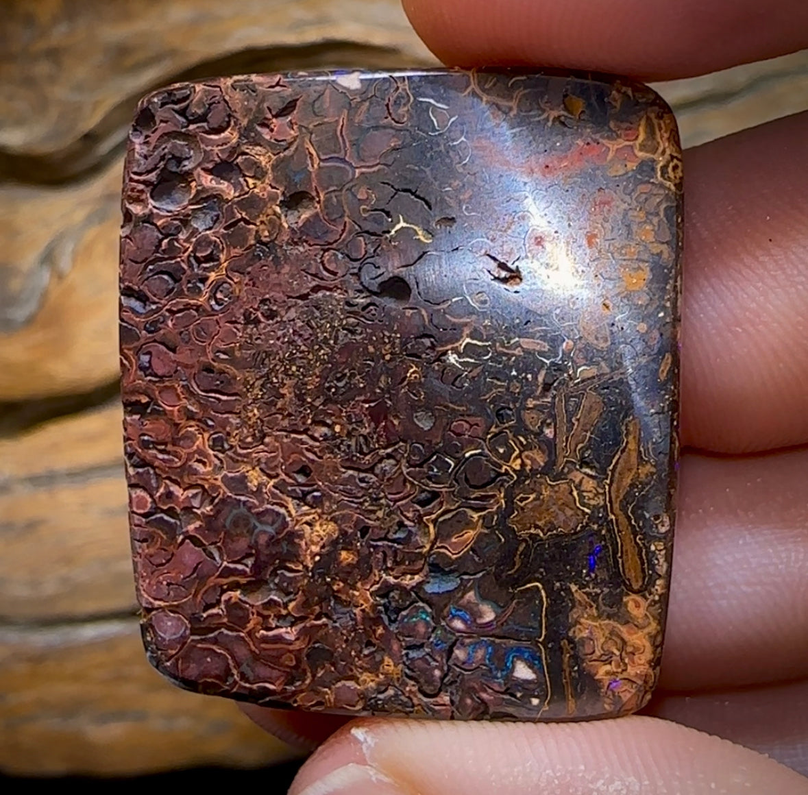 (Template) 121.6cts - Tribal Koroit Nut Opal. Australian Boulder Opal - Opal Whisperers