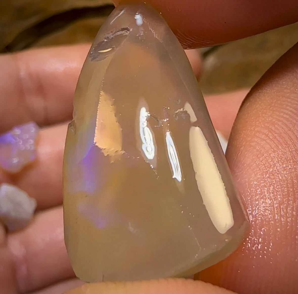 (Template) 55.7cts - 7x Lightning Ridge Crystal Opal Rough - Opal Whisperers