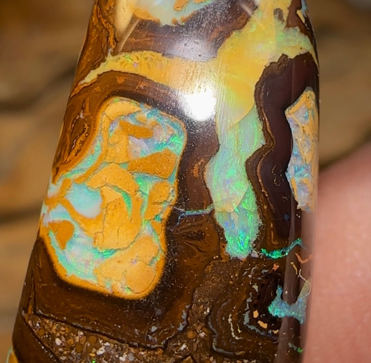 35.8cts - Yowah Boulder Australian Opal - Opal Whisperers