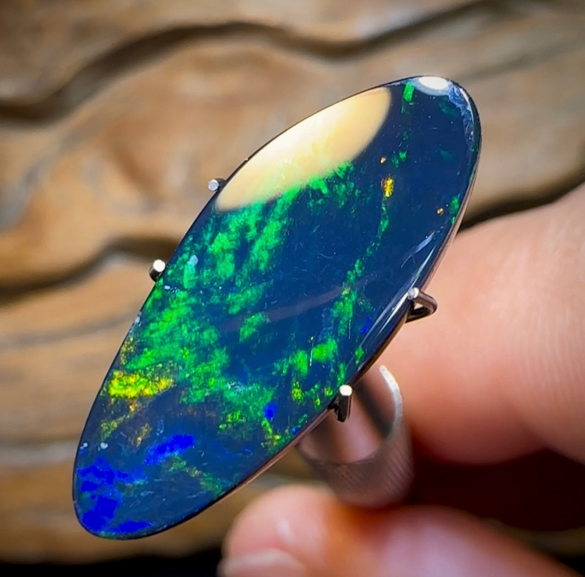 5.9cts - Australian Boulder Opal Doublet - Opal Whisperers