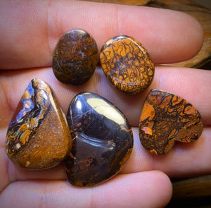 48 hour Vip Crazy Offer 99.8cts - 5x Australian Tribal Boulder Opal’s. Wholesale Dealers Parcel