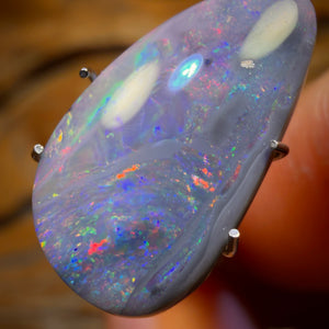 2.9cts - Dark Opal from Lightning Ridge Double Sided Picture Stone