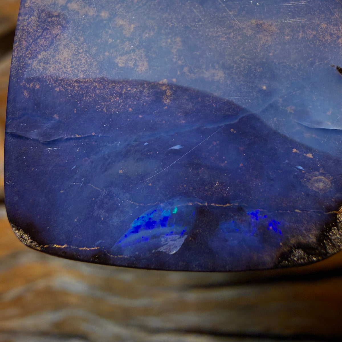 Opal Fest Wildcard! 29 x 26mm - Drilled Queensland Boulder Seam Opal Necklace