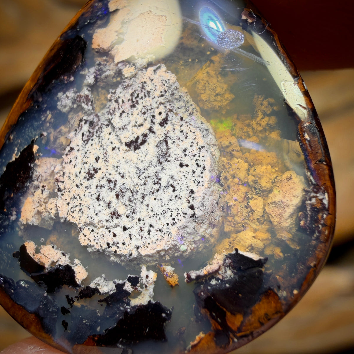 24.1cts - “Dive In Cinema”Yowah Nut Kernel Opal. Australian Boulder Opal HALF PRICE BARGAIN!